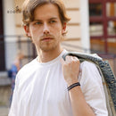 Bobo Bird Wooden Men Bracelet for Women Jewelry 2020 Stainless Steel Bracelet Handmade Couple Bracelets Lovers Homme Gift