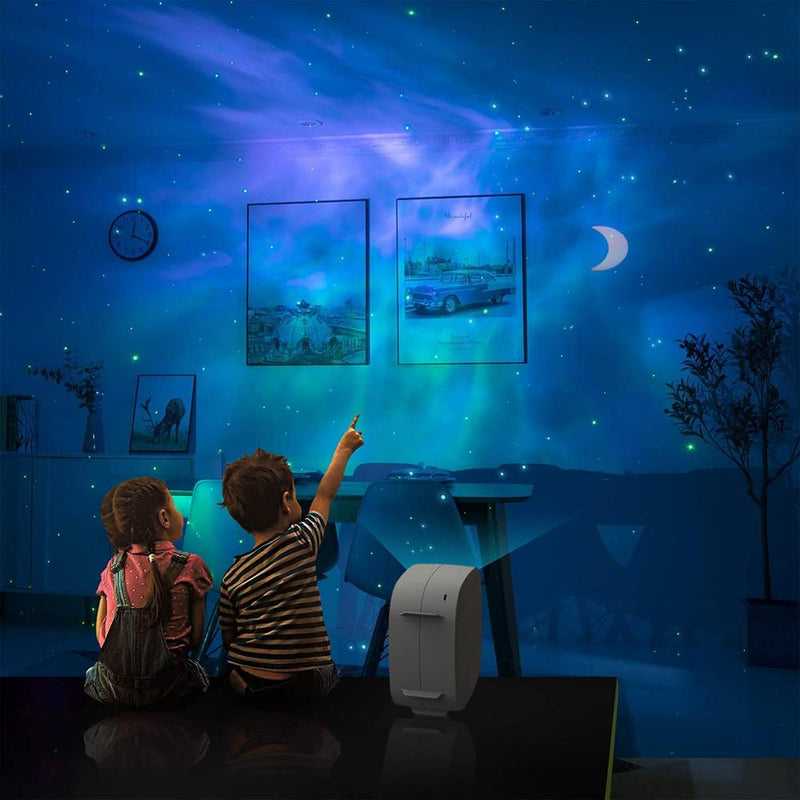 Bluetooth starry sky Projector LED Night Light Projector Galax Nebula Ocean Music Speaker Control Star Projector Moon Night Lamp