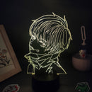 Anime Jujutsu Kaisen figura Inumaki Toge 3D LED Lava lámparas RGB luces de noche decoración de mesa de dormitorio cumpleaños Manga regalos para amigos