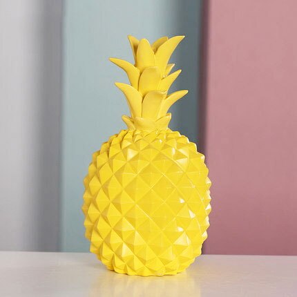 Fashion Ananas Statue Home Decoration Accessories Abstract Sculpture Desk Decor Coin Storage Box Living Room Decorative Statues