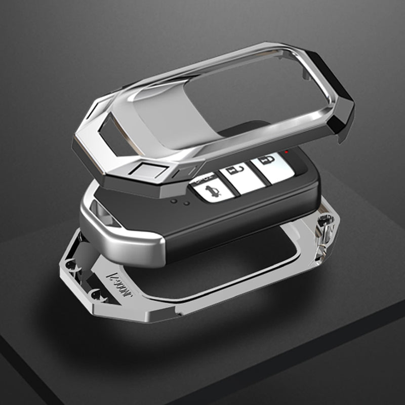 Funda para llave de coche de aleación de zinc aeroespacial de gama alta para Honda Hrv Civic Accord CR-V Fit ODYSSEY CITY JZZE