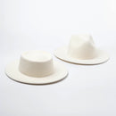 Women 100% Wool Felt Hats White Wide Brim Fedoras for Wedding Party Church Hats Pork Pie Fedora Hat Floppy Derby Triby Hats Base