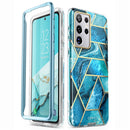 For Samsung Galaxy S21 Ultra Case 6.8&quot; (2021) I-BLASON Cosmo Full-Body Glitter Marble Cover WITHOUT Built-in Screen Protector