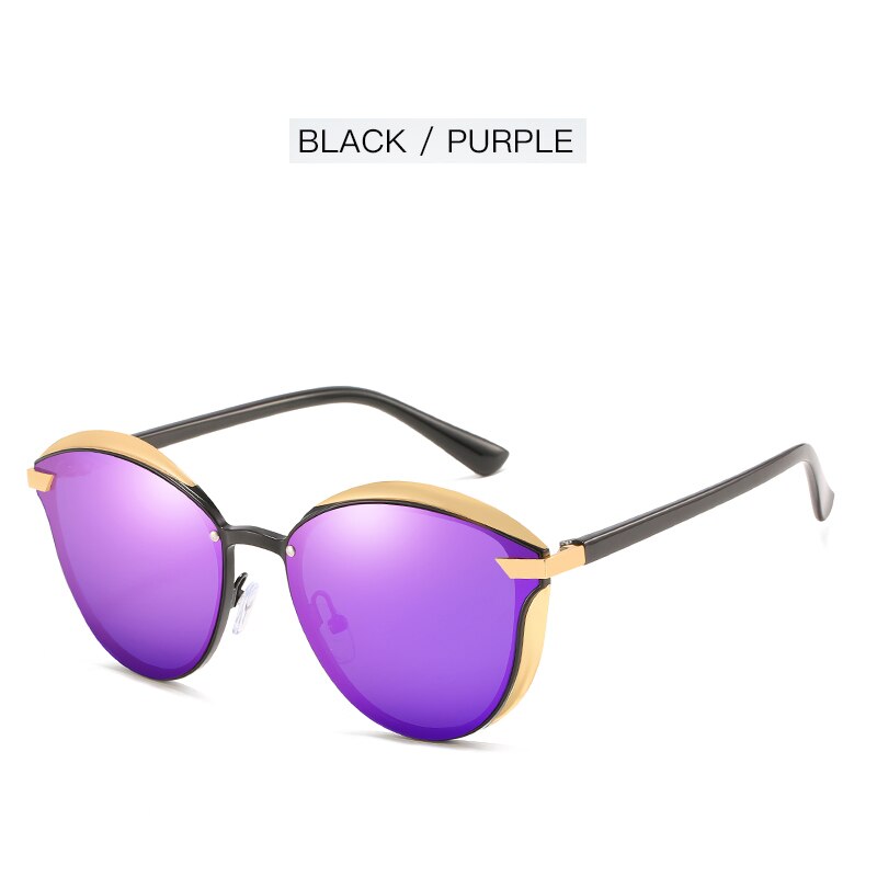 Gafas de sol polarizadas de lujo Ravenisa, gafas de sol redondas para mujer, luneta de sol para mujer