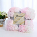 Soft Warm Bedding Throw Blanket Plush Fluffy Faux Fur for Bed Cover Sheet Throw Home Decoration Comfortable Blanket