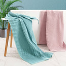 2/4 Pcs 100% Cotton Bath Towel Set for Adult Children High Quality Waffle Towel Soft Highly Absorbent Home Bathroom Washcloth
