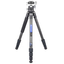 Carbon Fiber Tripod for Camera Professional Lightweight Compact Tripod for Travel Camera Stand with Low Gravity Center Ball head