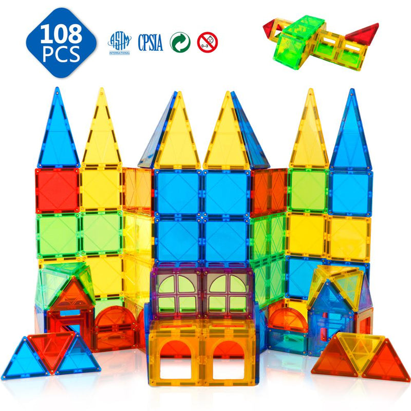 Romboss tamaño grande 3D azulejos magnéticos bloques de construcción imán Constructor juegos de ladrillos juguetes educativos para niños regalos