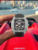 2020 new AILANG automatic mechanical men military luxury brand-name business hollowed out waterproof gents watches Rubber strap