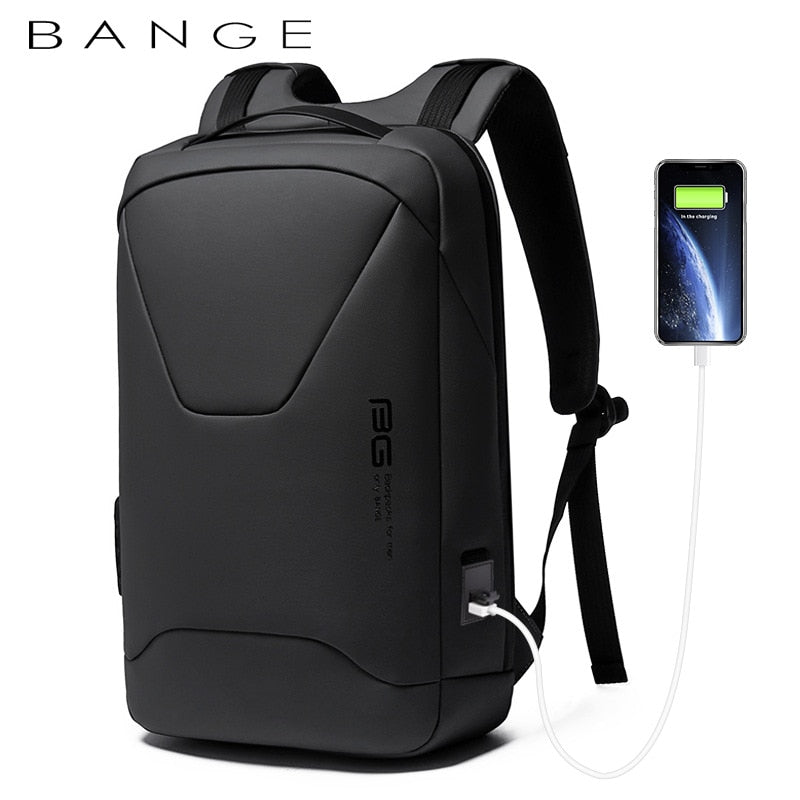 BANGE New Men Anti Theft Wasserdichter Laptop-Rucksack 15,6 Zoll Daily Work Business Rucksack Schulrucksack Mochila für Männer