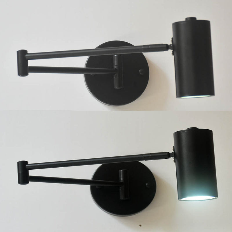Moderne verstellbare LED-Wandleuchte mit langem Arm, warme/kalte Beleuchtung, an der Wand befestigte Haushalts-Nachttischbeleuchtung, Wandleuchte