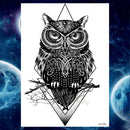 Pegatinas de tatuaje temporal de estilo veraniego, pluma de flor rosa para mujer, tatuajes falsos para hombre, tatuajes artísticos para brazo corporal, Lobo Tribal, León, Henna