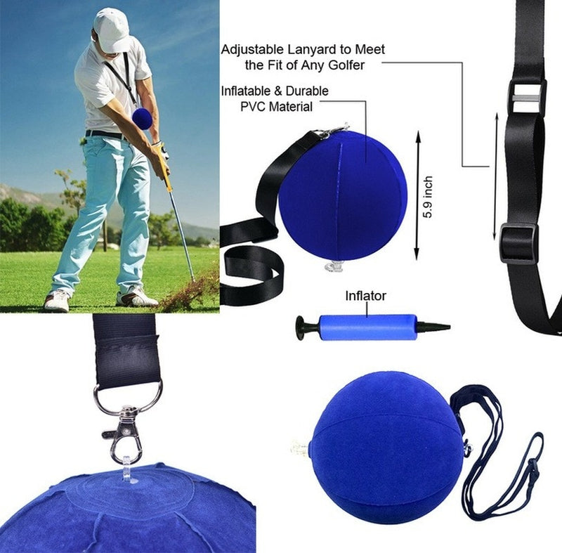 4 Pc/Set Golf Swing Training Aid Arm Band Trainer Impact Ball Inflator Posture Motion Correction for Beginner Practice