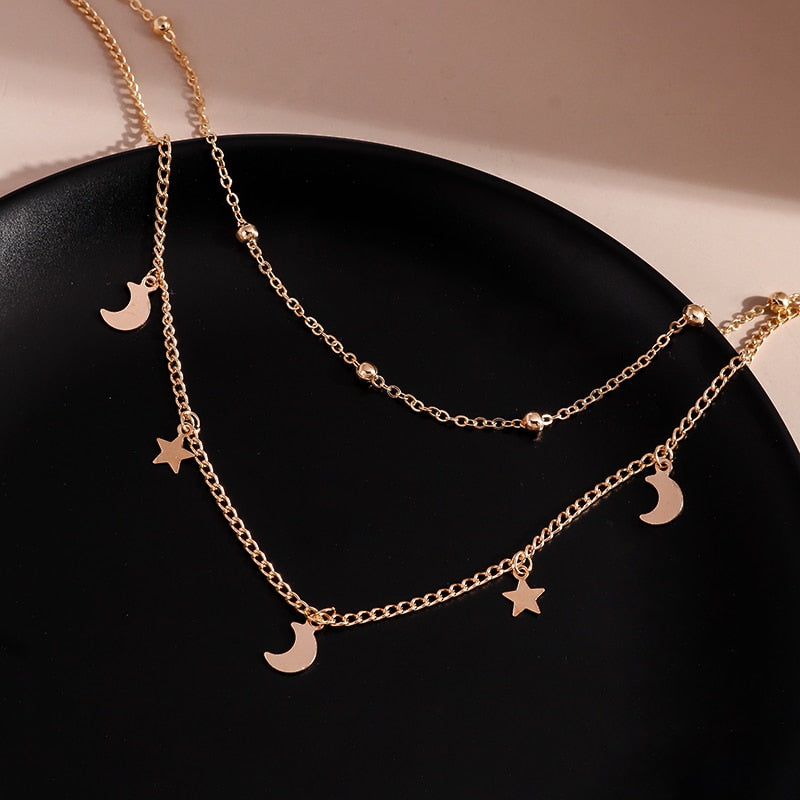 Silver Color Cross Necklaces &amp; Pendants for Women Choker Clavicle Chain Jewelry Femme Bijoux Collares