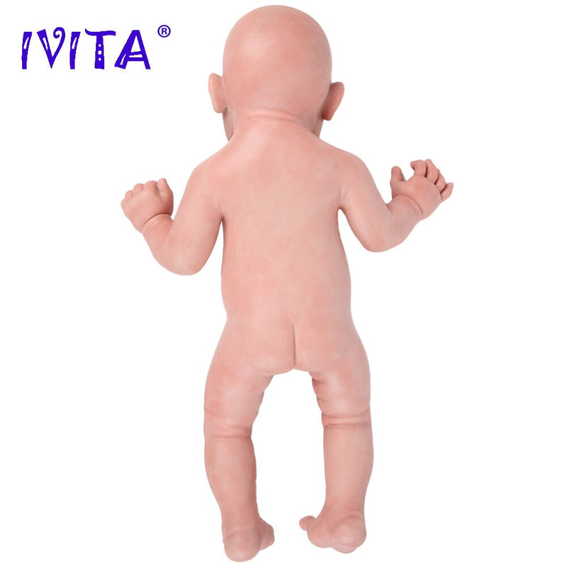 IVITA WB1513 59 cm 5210 g Original Vollsilikon Reborn Babypuppen Augen geöffnet Neugeborenes lebendiges lachendes Baby Spielzeug für Kinder Geschenk