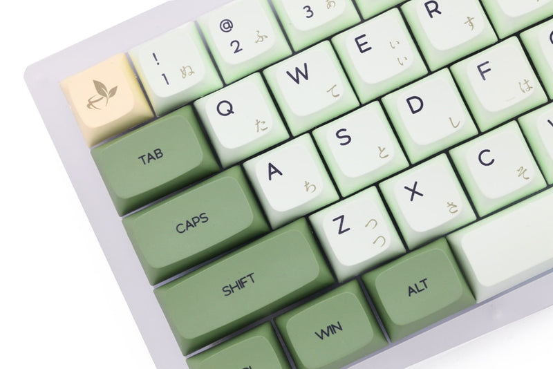 XDA V2 Matcha Green Tea Dye Sub Keycap Set dickes PBT für Tastatur gh60 Poker 87 tkl 104 ansi xd64 bm60 xd68 xd84 xd96 Japanisch