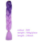 Black Star Hair Ombre Jumbo Braiding Hair Extensions 24 Inch Twist Braids Synthetic Hair Fiber for Twist Braiding for Women