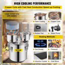 VEVOR 12L 20L 30L Destilador de elaboración de alcohol DIY Aparato Moonshine Acero inoxidable Todavía Whisky Cerveza Vino Brandy Electrodomésticos