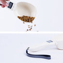 Multifunction Pet Food Scale Cup Portable  Dog Cat Feeding Bowl Kitchen Scale Spoon Measuring Scoop Cup With Led Display