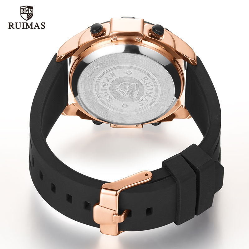 RUIMAS Digital Quartz Watch Men Top Brand Luxury Waterproof Wristwatch Male Silicone Strap Military Relogio Masculino Clock 553