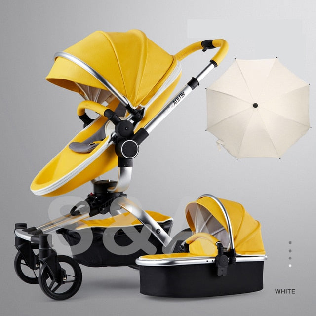 Fast and free shipping 3in1 Aulon baby stroller free return pram new model in 2021 lying and seat 2in1 carriage