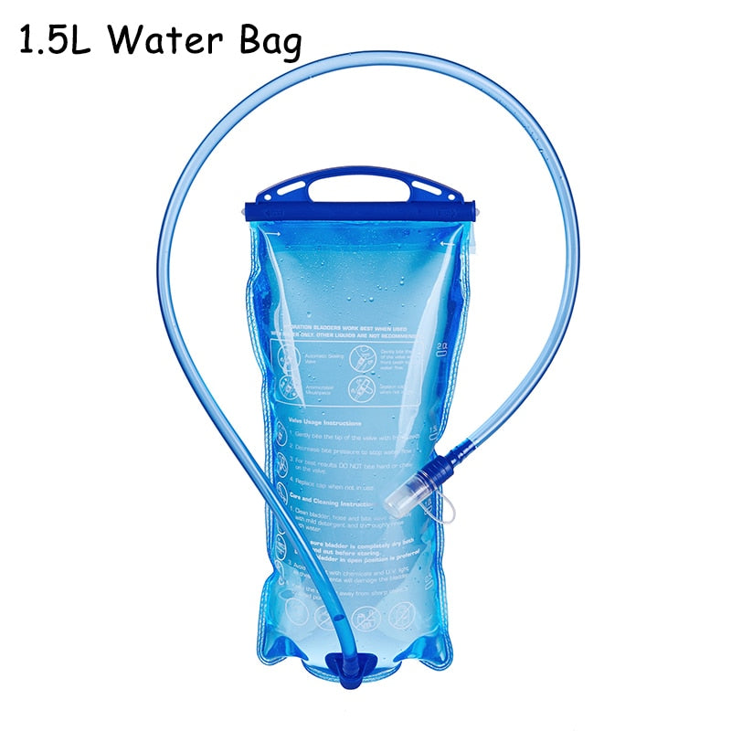 Ultra Lightweight Trail Running Backpack Outdoor Sport Cycling Hydration Vest Pack Rucksack Bag 1.5L Water Bag Bladder