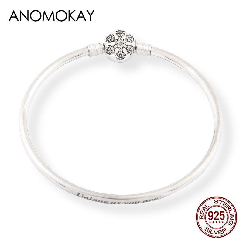 Anomokay nuevo 100% Plata de Ley 925 lindo pequeño León brazaletes pulseras para niños moda regalo de cumpleaños S925 joyería de plata