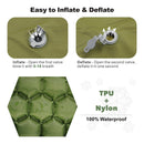 HOMFUL Outdoor Isomatte Camping Pad mit Kissen Luftmatratze Aufblasbares Kissen Schlafmatte Schnelle Füllung Feuchtigkeitsfest