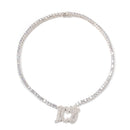 Uwin Name Necklace Brush Custom Double Layer Letters Pendant Welding Tennis Chain Iced OutPersonalised Gift Drop Shipping