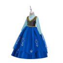 Frozen 2 Fantastic Anna Princess Dresses Girls Halloween Costume Long Gown Kids Carnaval Wedding Dress Children Cosplay Clothing