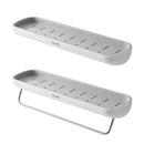 Estante de baño montado en la pared, estante de almacenamiento para inodoro para almacenamiento de cocina, organizador de baño, accesorios de baño para el hogar sin taladro