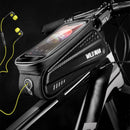 WILD MAN 6.2 Inch Waterproof  Bicycle Front Tube Bag Bike Touch Screen Phone Case Bag Bike Top Tube Bag Cycling Accessories