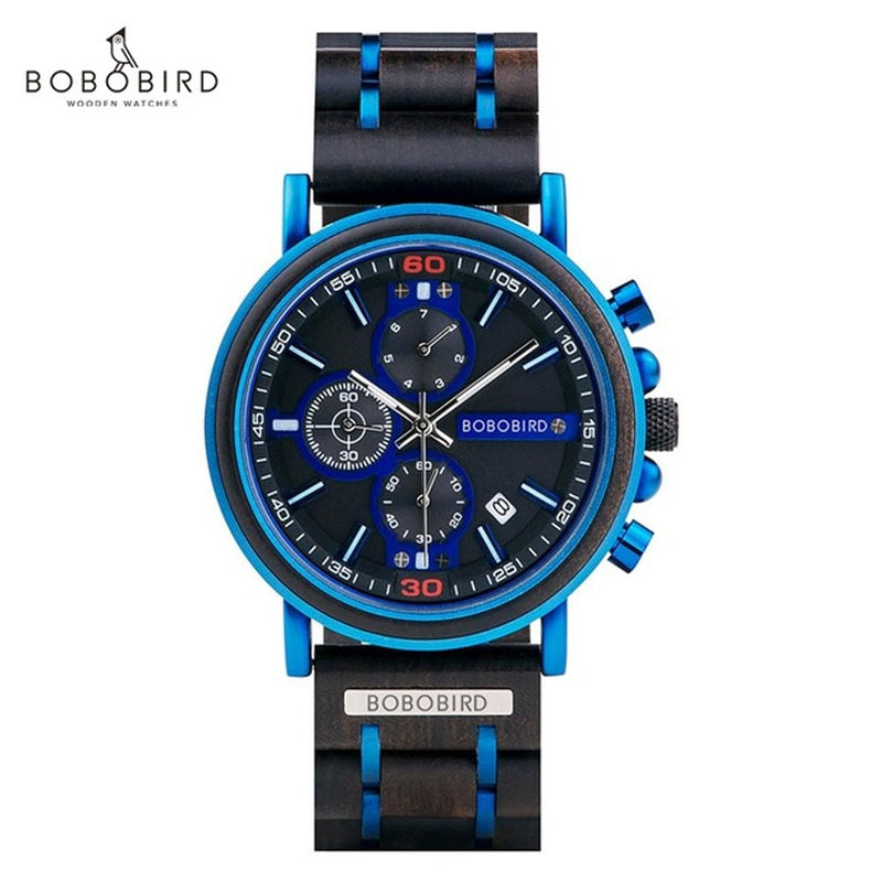 Bobo Bird, relojes para hombre, reloj de pulsera para hombre, relojes de pulsera de cuarzo para hombre, cronógrafo masculino, reloj luminoso Orologio Uomo, regalo personalizado