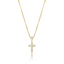 TOPGRILLZ 925 Sterling Silver Iced Zircon Cross Pendant Fashion Hip Hop Jewelry For Women