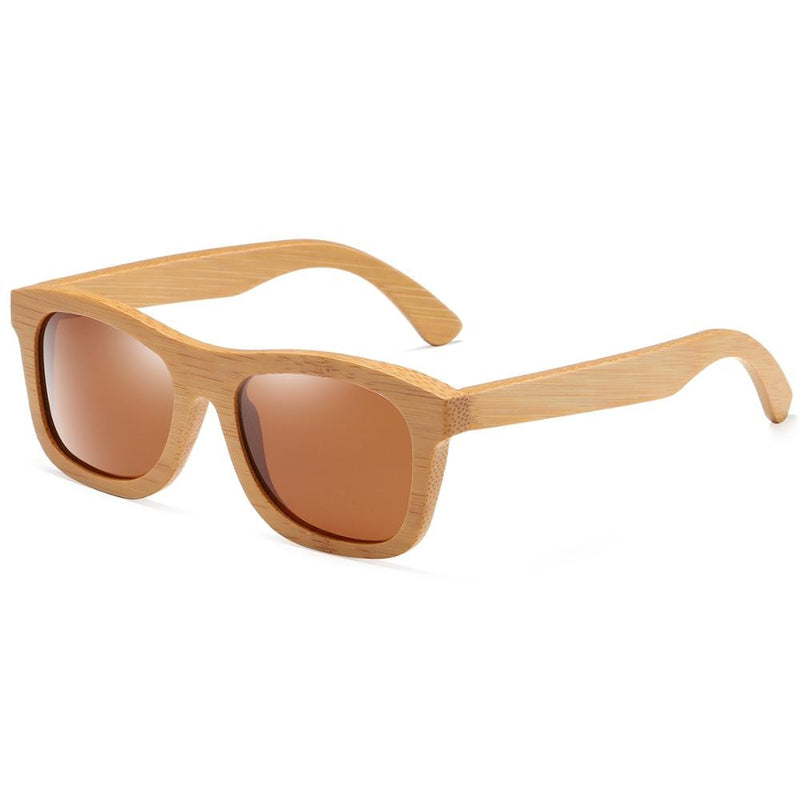 GM Natural Wooden Sunglasses Handmade Polarized Mirror Fashion Bamboo Eyewear sport glasses S1725