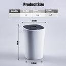 Cenicero portátil para coche con luz LED azul, energía Solar automática, taza para humo de cigarrillo, cenicero para accesorios de coche