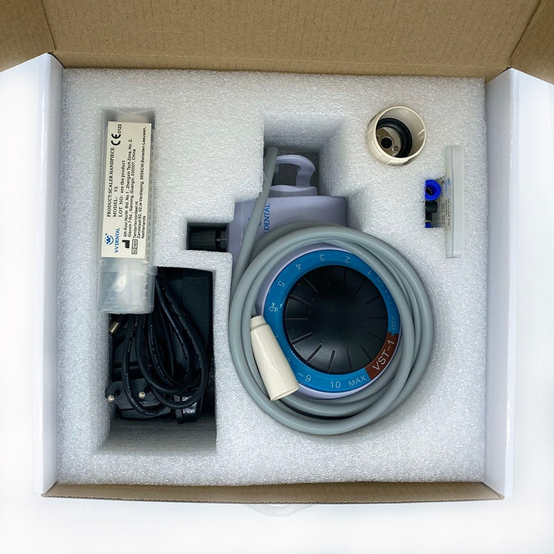 Kits de instrumentos dentales ultrasónicos eléctricos, escalador sónico, pieza de mano Dental con 5 puntas, Kit de instrumentos de higiene bucal, herramientas dentales