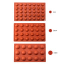 Molde de esfera de Chocolate, molde de media bola, forma de hemisferio, pastel de Chocolate de silicona, Mousse, postre, repostería, utensilios para hornear