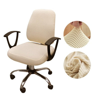 Thicken Solid Office Computer Chair Cover Spandex Split Seat Cover Universal Office Anti-dust Armchair Cover