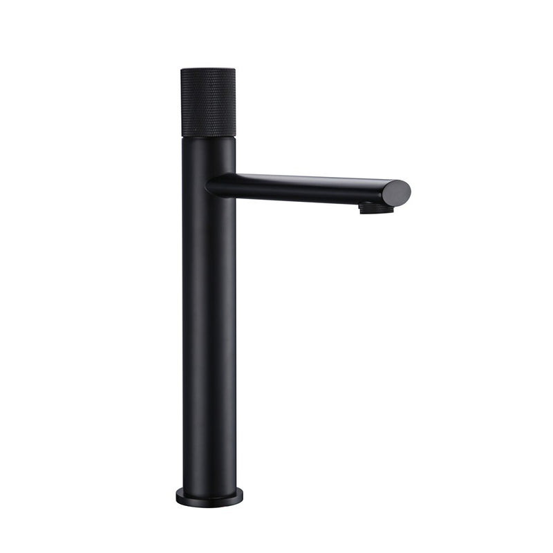 Deck Mount Water Faucet Mixer Tap Single Knurled Handle One Hole Hot Cold Washbasin Bathroom Basin Swivel Knurling Knob Design