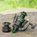 2022 High Speed Double Spool Spinning Fishing Reel 5.1:1/5.2:1 Gear Ratio Carp Fishing Reels Left/Right Hand Fishing Reel Wheels