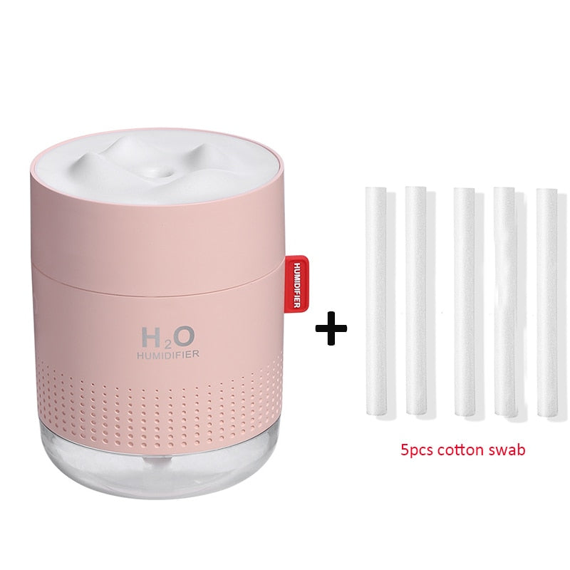 White Snow Mountain Luftbefeuchter 500ML Ultraschall USB Aroma Air Diffusor Beruhigendes Licht Aromatherapie Humidificador Home Diffusor