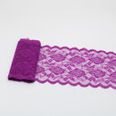 2 Yards Elastic Lace Ribbon Flowers Trim 150MM Wide Embroidery African Lace Fabric Trimmings For Wedding Dress Sewing Diy Crafts