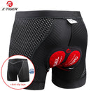 Pantalones cortos de ciclismo x-tiger, almohadilla de Gel 5D mejorada, ropa interior de ciclismo Pro, ropa interior de ciclismo a prueba de golpes, pantalones cortos de bicicleta, ropa interior de bicicleta