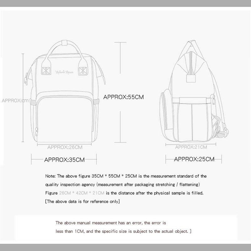 Mochila clásica de Disney para pañales de bebé de la serie Mickey Minnine con bolsa de momia USB para viajes, bolsas de pañales de maternidad de gran capacidad