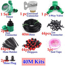 8~40m DIY Timer Control Drip Irrigation System Automatic Watering Kit Adjustable Drippers Home Garden Flower Watering System