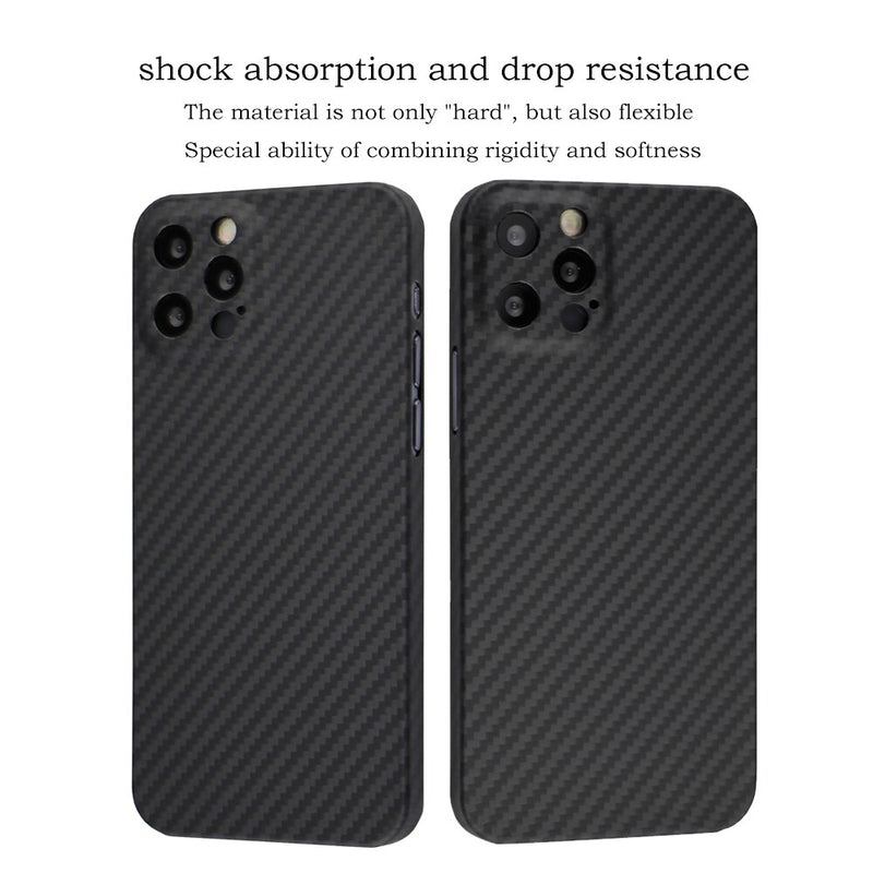 YTF-carbon real carbon fiber case For iphone 12 case Fine hole camera anti-fall cover iphone 12 mini 12 Pro 12 Pro Max shell