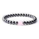 Pulsera de terapia magnética para pérdida de peso, pulsera de hematita con cuentas de 6mm para el cuidado de la salud, pulsera de piedra lunar Natural, pulsera de joyería