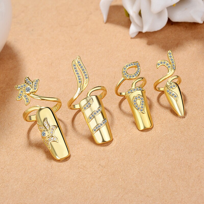 Neue Art- und Weisekreative Öffnungs-Ring-Blumen-weiblicher Nagel-Abdeckungs-Ring-gesetzter Schmucksache-Brauthochzeits-Ring-Großverkauf
