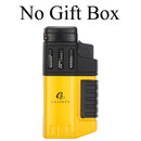 Plastic Lighters Windproof  Jet Cigar Lighter Butane Refilling Cigarette Torch Lighter For Cigar Smoking Tool Accessories